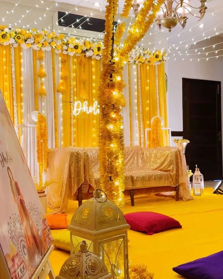 imgi_6_Elegant_Yellow_Mayo_Setup_with_String_Lights_and_Flower_Decorations